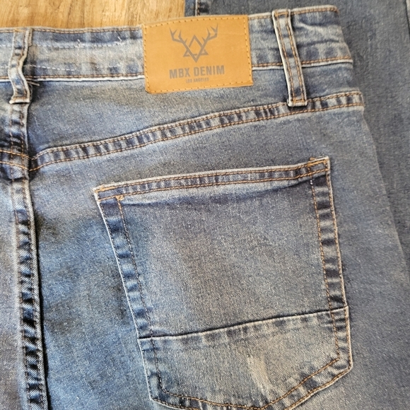 MBX DENIM Men's Blue Jeans - Picture 10 of 15